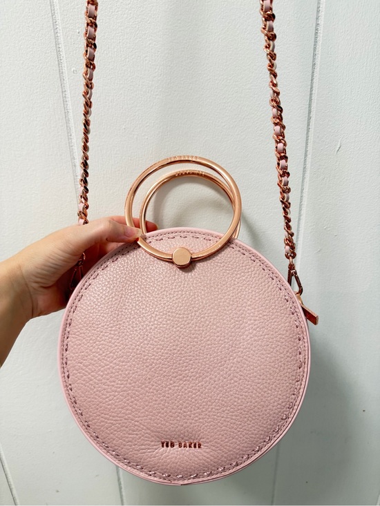 Ted Baker Handbags - Ted Baker Blush Pink Round Crossbody with Rose-Gold Ring